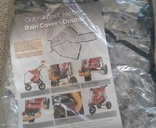 out and about nipper double rain cover