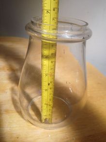 Vintage Replacement Glass Globe for Oil Lamp