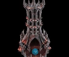 Dark Fortress Dice Tower for Dungeons & Dragons | Obsidian Citadel Dice Roller FREE TRACKED SHIPPING