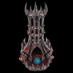 Dark Fortress Dice Tower for Dungeons & Dragons | Obsidian Citadel Dice Roller FREE TRACKED SHIPPING