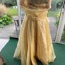 Designer Gold long dress Image 5