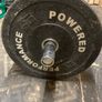 6ft olympic bar + 4x15kg bumper plates Image 2