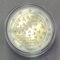 Belgium 2 Euro Base Metals Proof Coin 2024 - EU Presidency