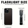 2pcs  ANYICE Rechargeable LED Flashlight  - Telescopic Zoom, Lithium Battery, Image 5