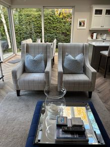 Pair of Bespoke Colefax & Fowler Wingback Armchairs