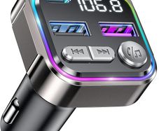 Bluetooth Car Adapter, Radio Receiver Audio FM Transmitter, Wireless Hands Free Phone Digital Kit, USB C QC PD 36W Fast Charger for 12V/24V Cigarette Lighter, U Disk MP3 Music Player Device
