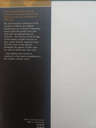 Warhammer - Only in Death by Dan Abnett (Games Workshop Science Fiction Hardback 2007)