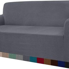High Stretch Sofa Covers 3 Seater Super Soft Stylish Couch Covers for Dogs Pets Cats Jacquard Spandex Non Slip Sofa Slipcover for Living Room Furniture Protector