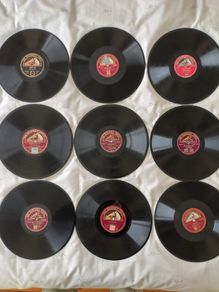 9 His Master's Voice Gramaphone Records