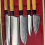 Brand New Japanese kitchen knife Set of 5 with wooden box Image 6