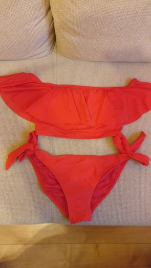 Red sexy Ruched Bum Bikini, NEW LOOK