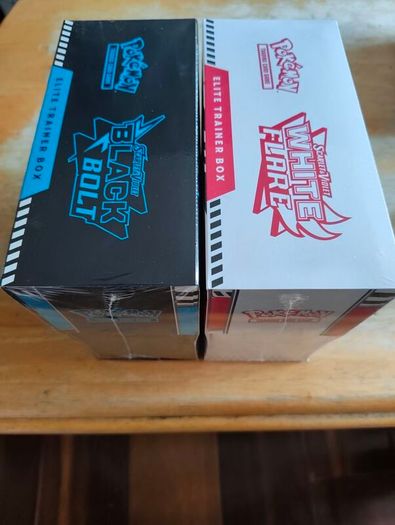 Pokemon Tcg Scarlet and Violet Black Bolt and White Flare Elite Trainer Box ETB
