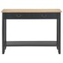 Console Table Black 110x35x80 cm Wood Image 4