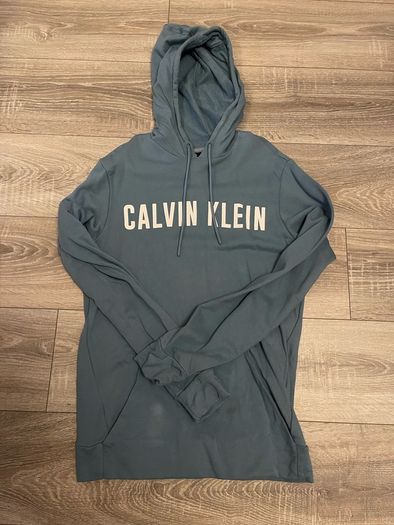 Calvin Klein Mens Hoodie Blue Size Small
