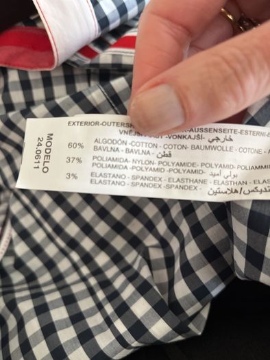gingham blouse