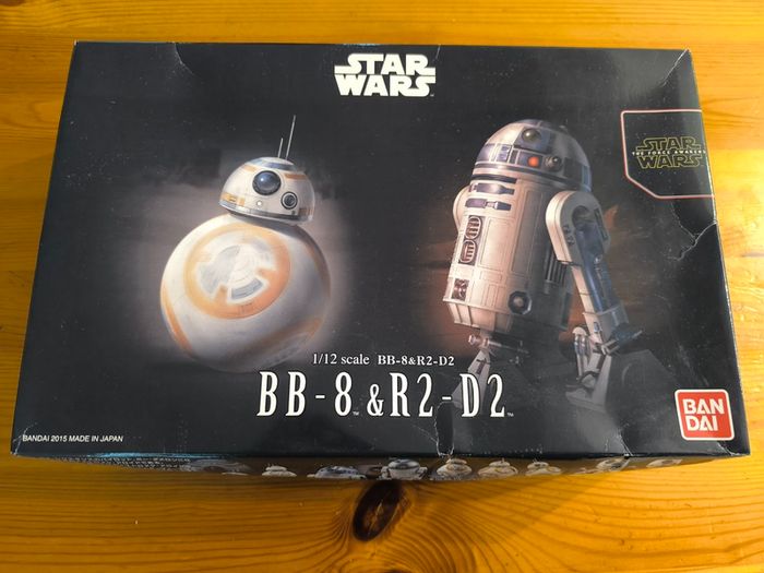 Bandai 1/12 Star Wars BB-8 & R2-D2 Model Kit (OOP / Out of Production)