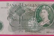 Bank of England REPLACEMENT One pound note 1967 Very fine condition
