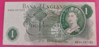 Bank of England REPLACEMENT One pound note 1967 Very fine condition