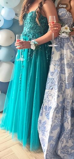 Simply Devine Teal Debs dress