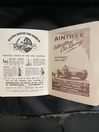 1954 Liverpool Grand National Race Card