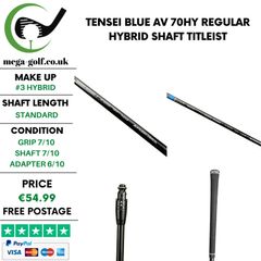 Tensei Blue AV 70HY Regular Hybrid Shaft / Titleist
