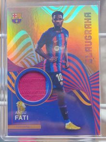 Ansu Fati Patch MATCH WORN RELIC Parallel /25 Topps FC Barcelona Team Set 2023