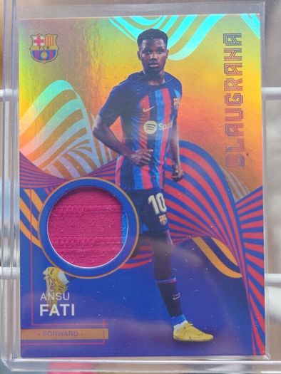 Ansu Fati Patch MATCH WORN RELIC Parallel /25 Topps FC Barcelona Team Set 2023
