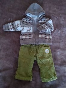 Two jacket-trousers sets, 6-12 mnths