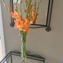 Beautiful Very tall 15.5 inch vintage hand blown glass vase Image 3