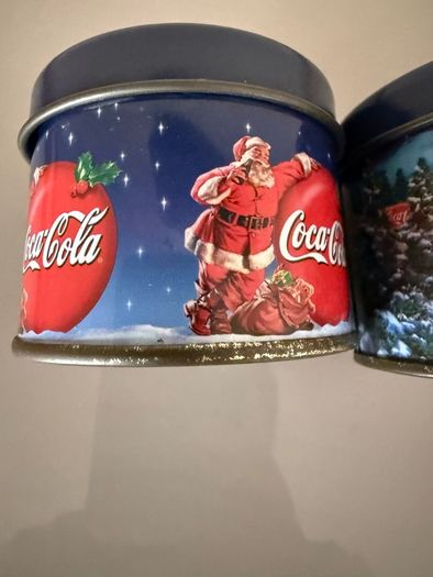 Vintage Coca Cola holiday candles 4 Christmas 1 Halloween