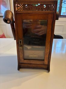 Antique Edwardian Oak Smoker's Cabinet