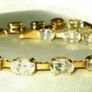 Vintage Hallmarked 14ct Gold Tennis Bracelet Image 8