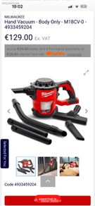 Milwaukee Hand Vacuum