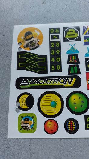 Lego Club UK Blacktron sticker sheet 1991
