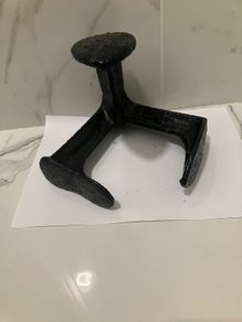 Vintage cast iron three legged Cobbler's Anvil