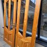 Double interior doors with glass panels Image 3