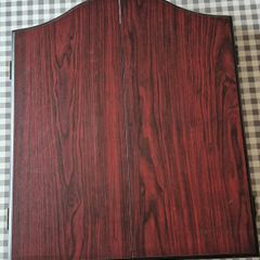 Dart board cabinet and dart set