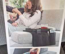 NEW InnovaGoods Sofa Armrest Organiser & Tray - 6 Pockets