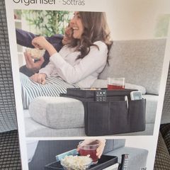 NEW InnovaGoods Sofa Armrest Organiser & Tray - 6 Pockets