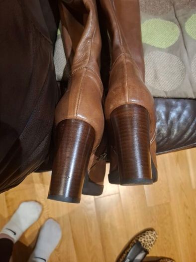 Geox tan knee height boots