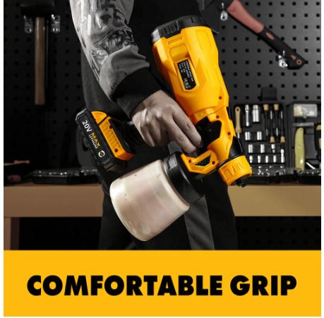 Spray Gun Painting Electric High Pressure Airbrush Tools Battery AC/DC Cordless Sprayer