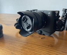sony camera & 3 lens