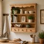 Restored Country Pine Display Cupboard Image 3