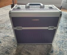 SONGMICS - Large Purple Makeup/Storage Case