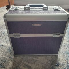 SONGMICS - Large Purple Makeup/Storage Case