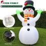 7 FT Christmas Inflatables Snowman with LED Light, 210 cm Blow up Snow Man with Magic Hat, Giant Figure Xmas Christmas Decoration IP44 Weatherproof for Garden Yard Patio Lawn Home Image 5