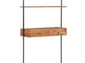 Wall Desk 90x40x170 cm Solid Acacia Wood