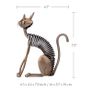 Too arts Cat, Iron Sculpture Home Decor Image 3