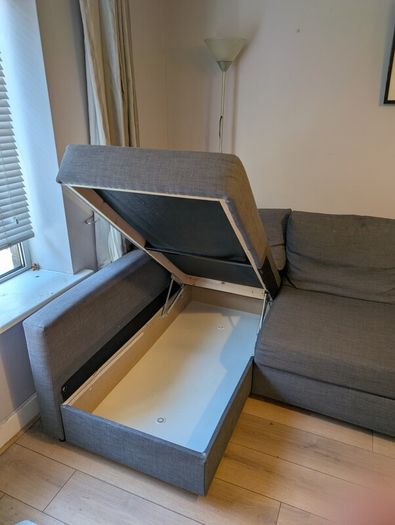 IKEA Corner Sofa Dark Grey