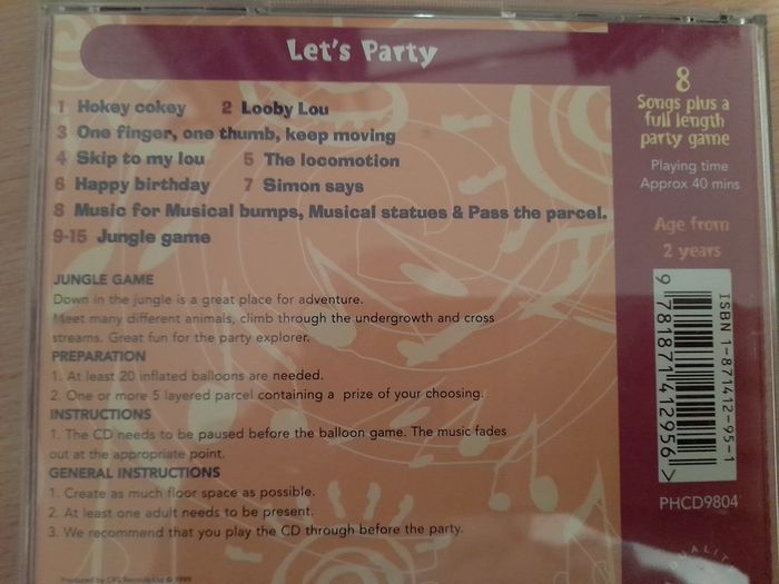 Let's Party Children's cd